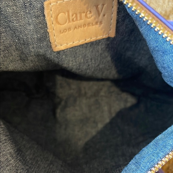NWT Clare V Petit Violet Moyen Messenger Bag - Picture 9 of 10